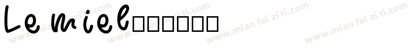 Le miel字体转换